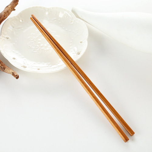 Wholesale 27cm natural bamboo hot pot chopsticks, five pairs/ten pairs of chopsticks set, restaurant wooden fast extended chopsticks