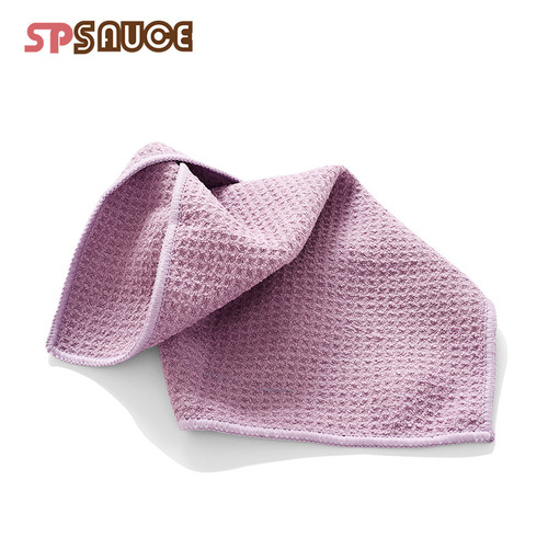 Household fine fiber tablecloth kitchen countertop absorbent lint-free rag to wipe table scouring pad cleaning dishcloth