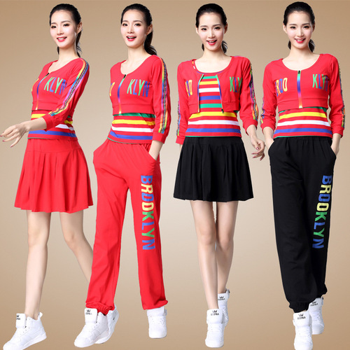 Tingzimei 2020 square dance costume new suit cotton three-piece autumn and winter long-sleeved performance costume for adults