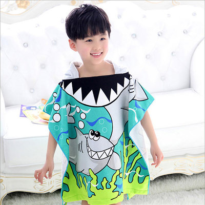 Manufactor wholesale children new pattern Bathrobe cloak lovely modelling soft Cape Cap enlarge water uptake Bath towel
