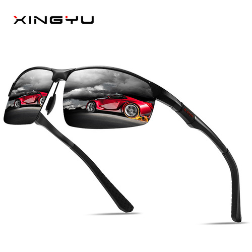 New Aluminum Magnesium Sunglasses Men's Polarized Glasses Personalized Trendy Sunglasses Driver Driving Mirrors Wholesale 3121