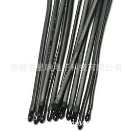 黑头带线热敏电阻NTC10k小黑头NTC专业生产厂家 规格尺寸可