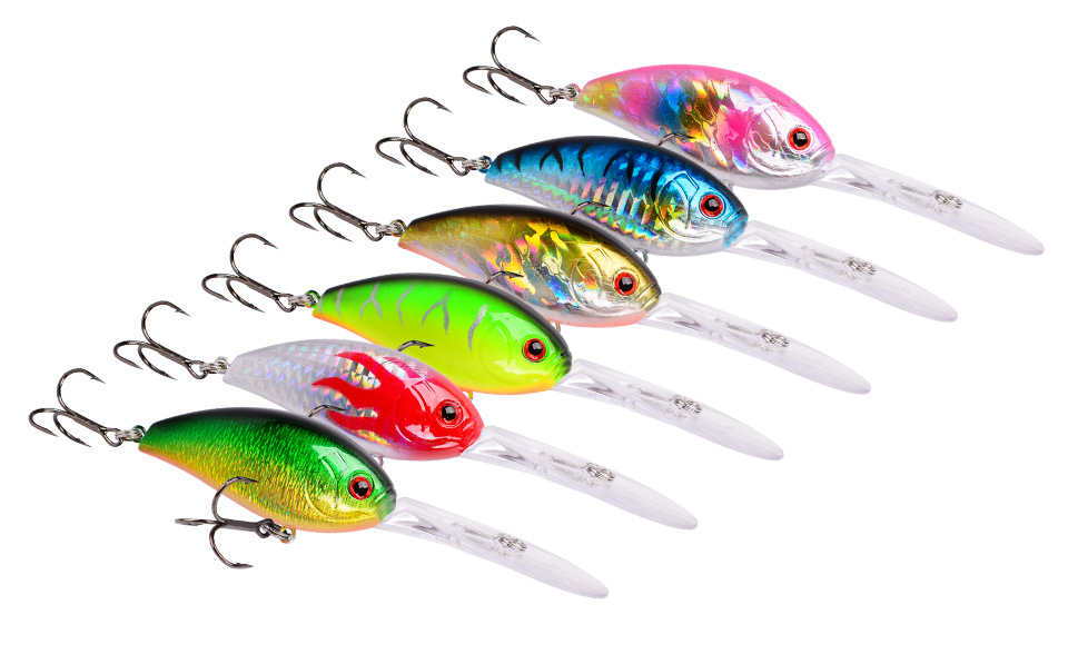 Sinking Crankbaits Fishing Lures  Deep Running Crankbaits Fresh Water Bass Swimbait Tackle Gear