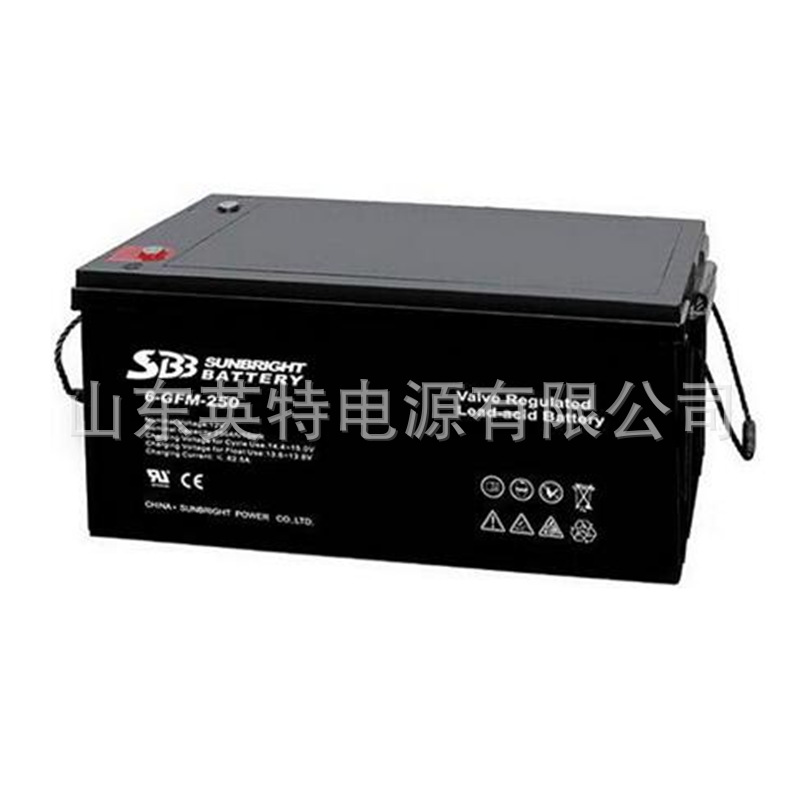 圣豹蓄电池6-GFM-250圣豹SBB电池12V250AH直流屏UPS/EPS备用电池