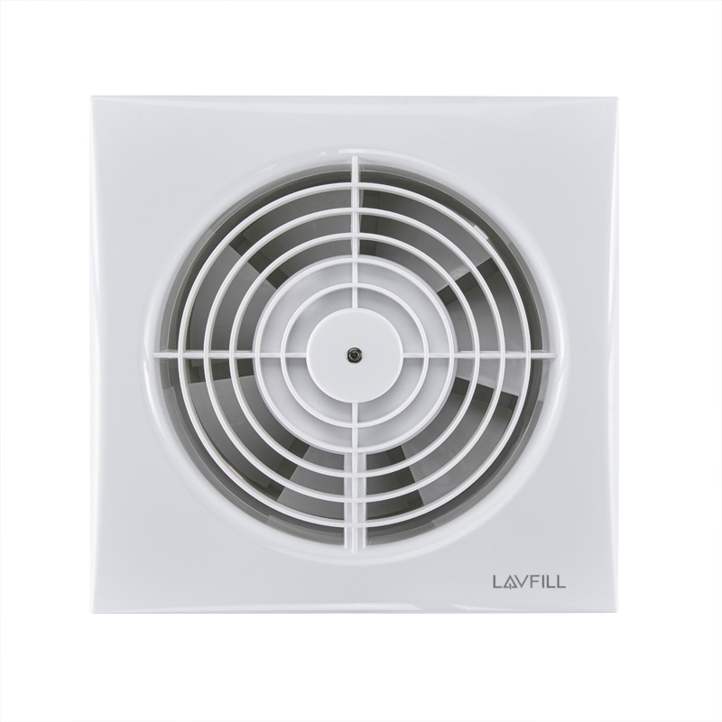 LAVFILL劳芳新款隔墙式卫生间管道6寸排气扇浴室静音强力薄面板|ms