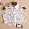 False collar, lace universal shirt, autumn decorations, white sweater, Korean style