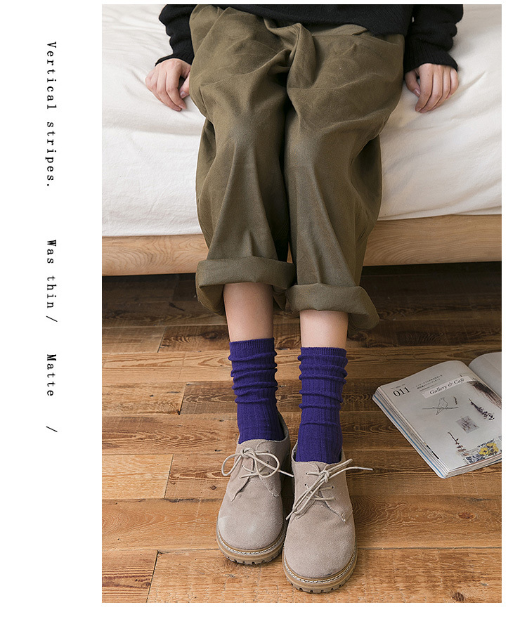 宽条纹袜子_07