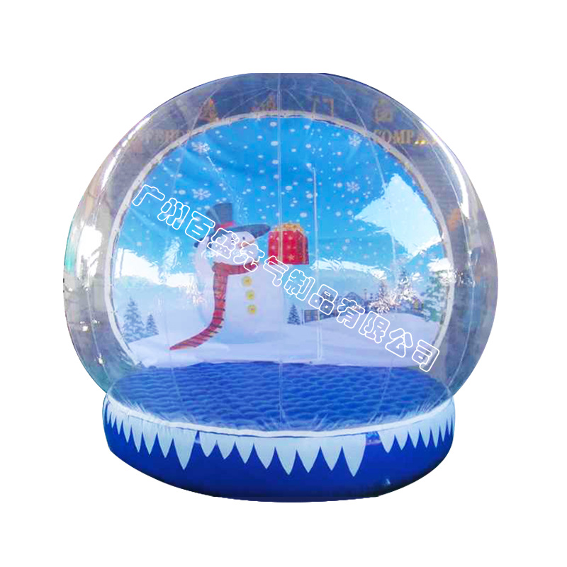 圣诞水晶球 充气透明节日装饰雪花球活动婚礼广告车展览气球模型