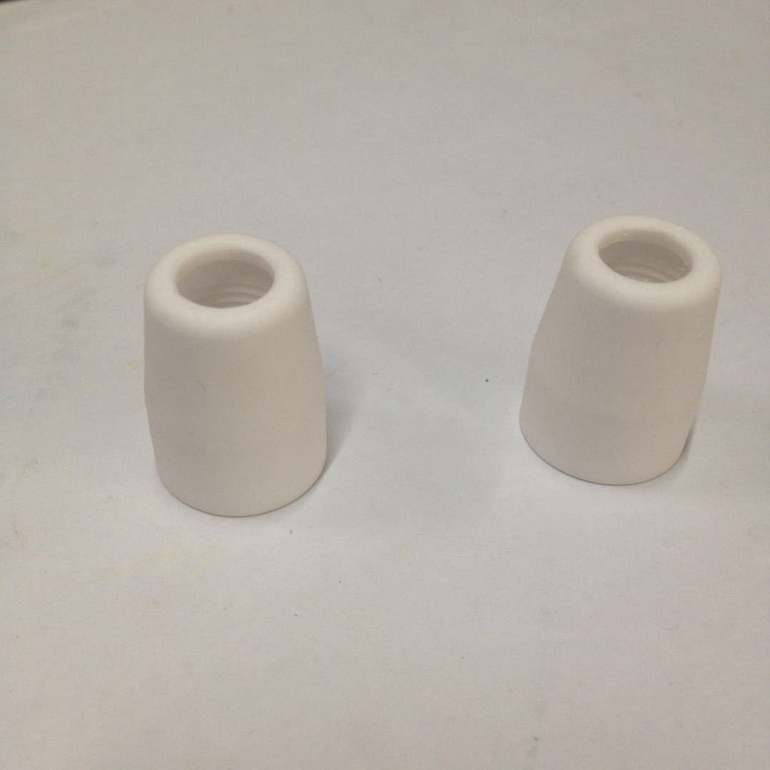 压缩空气等离子切割机同昌TC60割枪配件专用白色陶瓷嘴原料保护罩