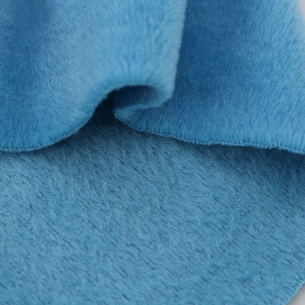 厂家经编超柔秋冬宠物服面料 剪毛绒 双面拉毛 弹力超柔水晶柔