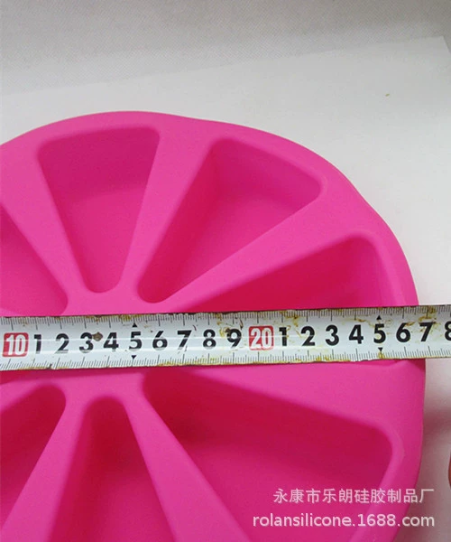 195g silicone 8 points Sikang DIY cake tools silicone cake model 8 hole orange -shaped pizza plate