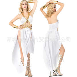 新万圣节服装cosplay埃及艳后成人公主长裙古希腊雅典娜女神服装