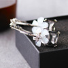 Acrylic earrings flower-shaped, flowered, Korean style