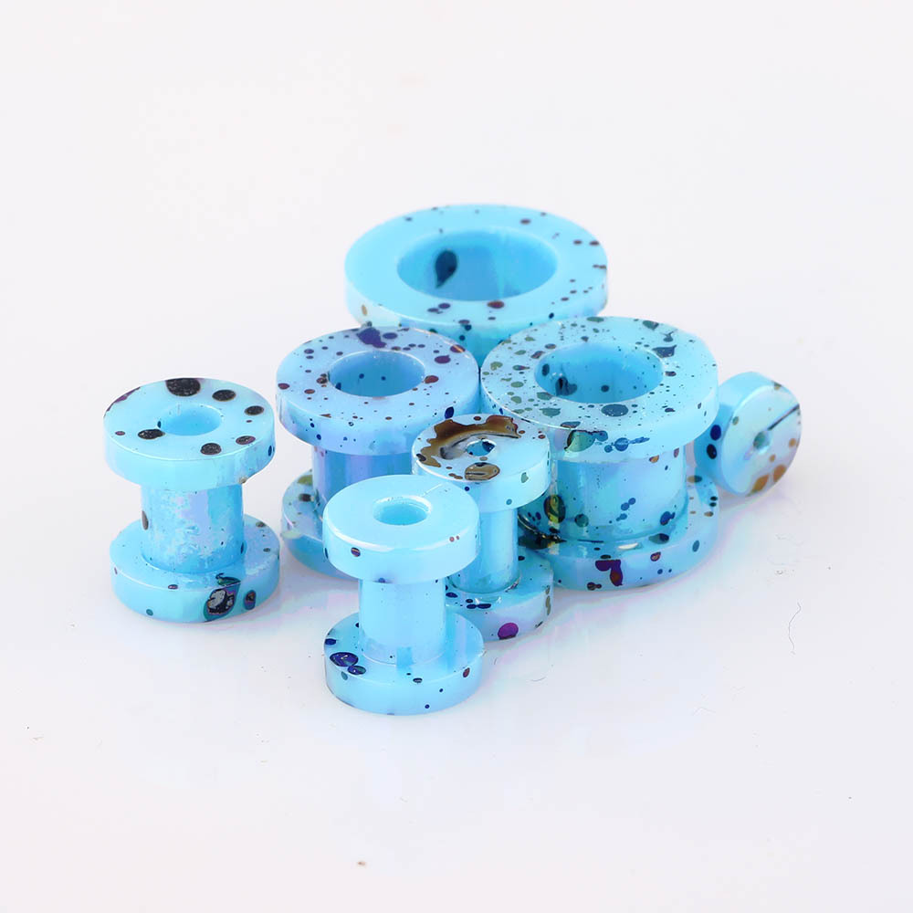 Acrylic Sharp Cone Ear Expanding Set Ear Expander Auricle Puncture Jewelry Nest Cow Cross-Border Amazon detail image 13