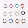 Trend multicoloured fashionable ear clips suitable for men and women, earrings, accessory, 13mm