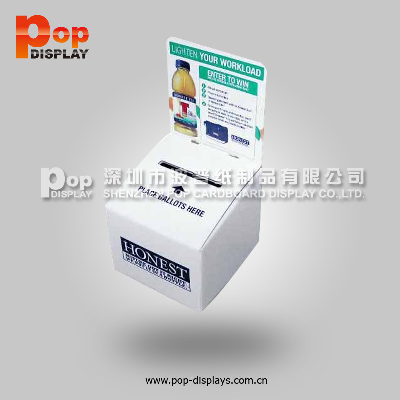 厂家生产瓦楞纸投票箱盒子  选举箱纸PDQ  精美纸展示盒 热销纸盒