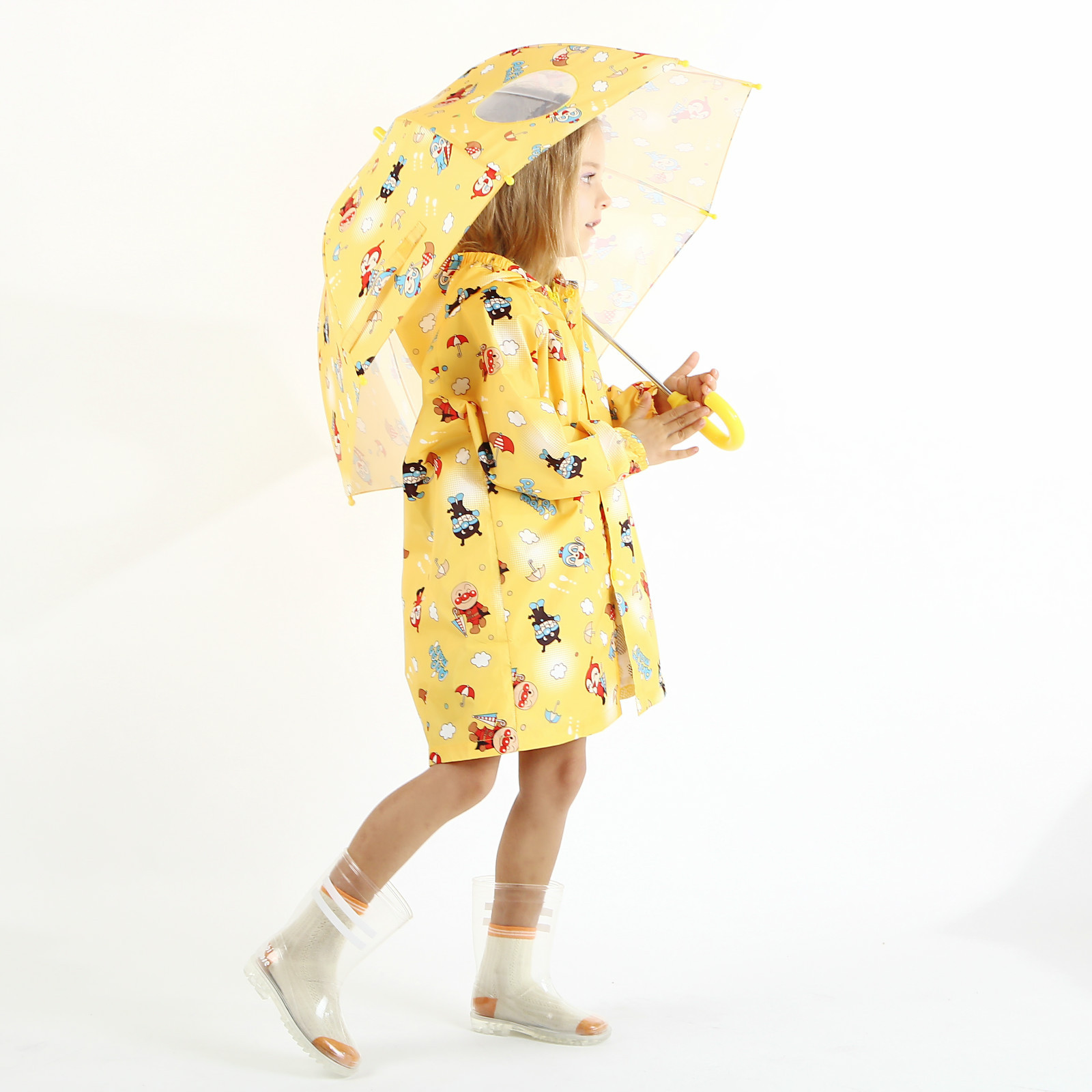 アンパンマン 子供傘 透明窓付き 晴雨兼用傘 キャラクター傘 安心 詳細画像
