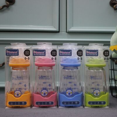 Beienai Glass bottles baby Fall Anti-inflation Newborn baby Feeding bottle Glass wholesale