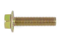 齿边螺栓,8.8级黄镀铬  M6x20
