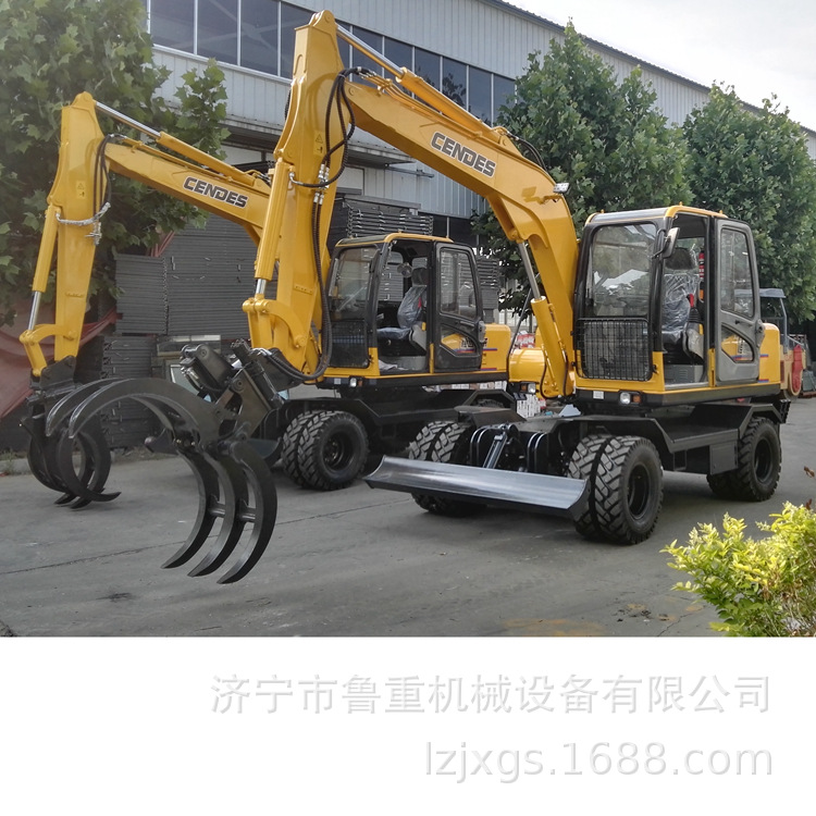 山东抓木机 皮轮胶轮抓木机 抓木机价格 装载机 联保