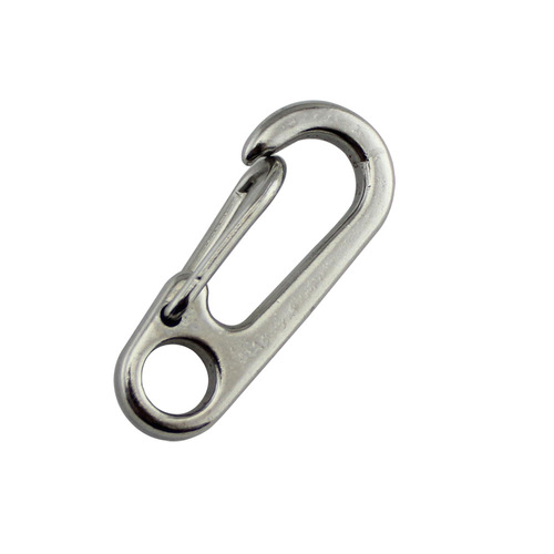Stainless steel quick hook, egg-shaped hook, carabiner, spring hook, mini spring buckle, key chain