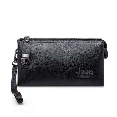 Manufactor Direct selling man Handbag wear-resisting Soft leather business affairs leisure time zipper Grab bag clutch bag multi-storey High-capacity