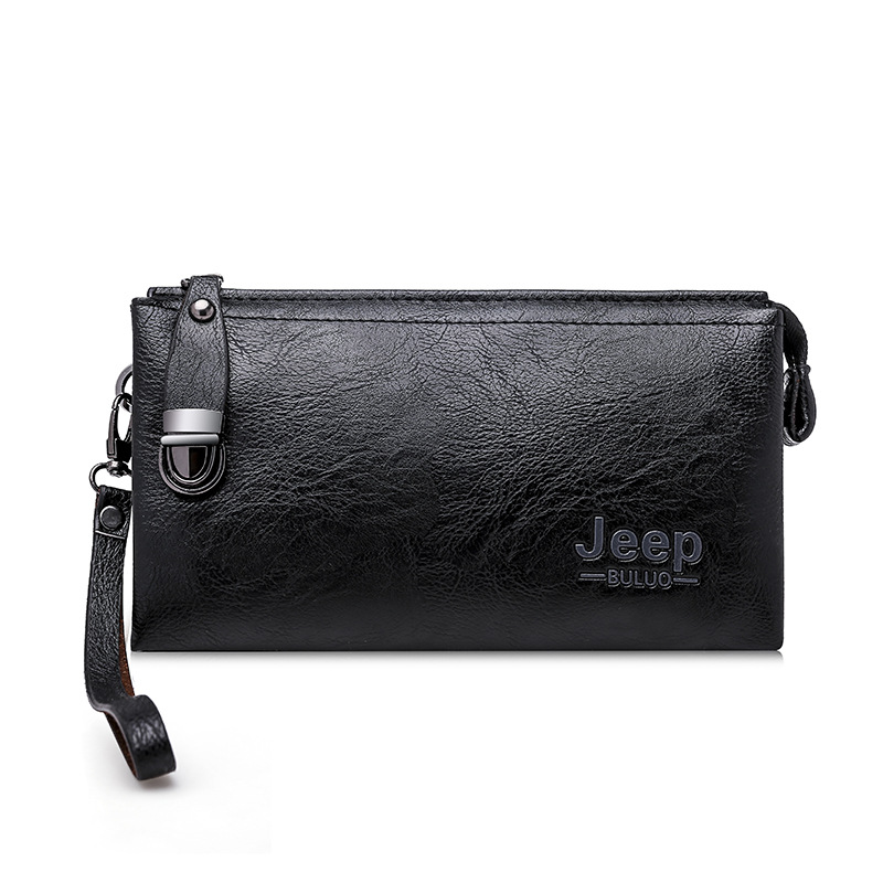 Manufactor Direct selling man Handbag wear-resisting Soft leather business affairs leisure time zipper Grab bag clutch bag multi-storey High-capacity