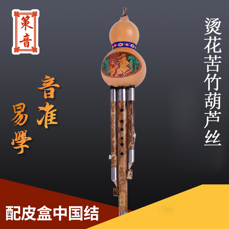 Nigatake Hulusi Musical Instruments FG Drop b c Little D tune play Beginner Box Chinese knot