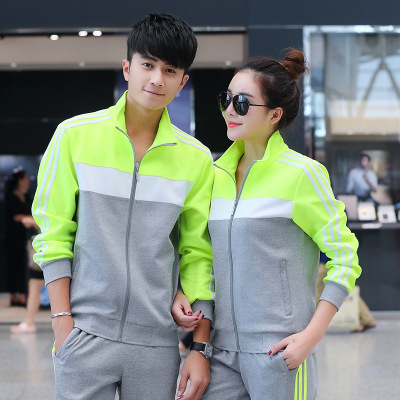 2018秋季休闲运动套装高中初中大学学生校服学生班服定制印图情侣