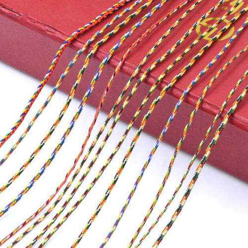 Dragon Boat Festival Handmade Materials: Five-Color Thread Braided Cord, Seven-Color Thread Rope, Multi-Colored String, and Jade-Thread Rope for Crafting Bracelets