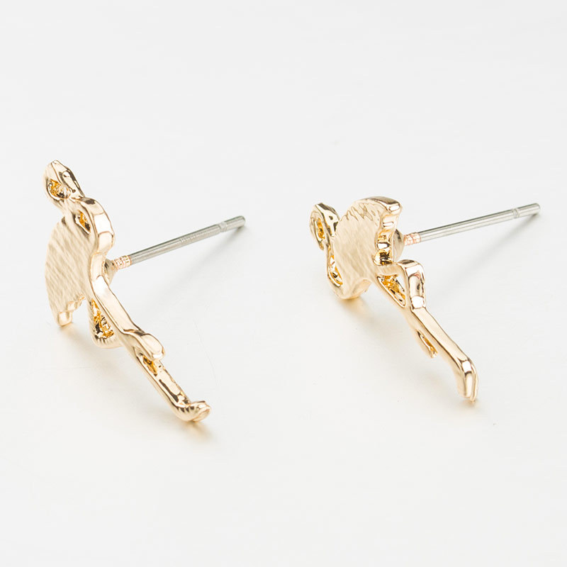 Creative Alloy Flamingo Earrings display picture 4