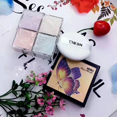 NEBLI奈佰麗清透粉底 四宮格蜜粉2415 遮瑕修飾控油輕盈定妝蜜粉