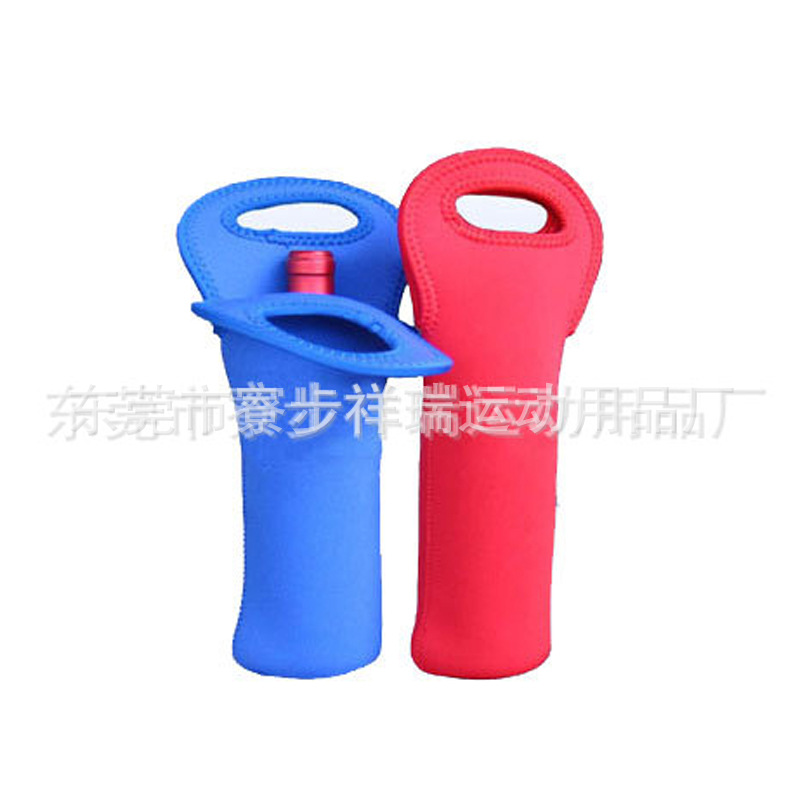 供应潜水料烫画单支,双支红酒瓶套,厂价供应,物美价廉 LOGO可定