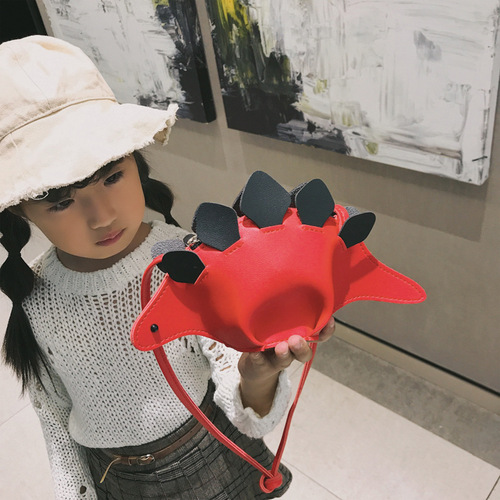 Children's bags Korean style cute baby animal crossbody bag mini dinosaur shoulder bag for boys and girls personalized kid bag