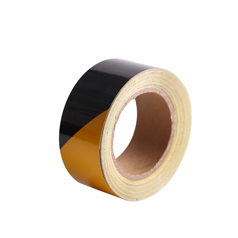 PET警示胶带黑黄色警示斑马警戒胶带