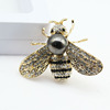 Fashionable crystal, brooch, accessory, Bumblebee from pearl, pin lapel pin, new collection, bee