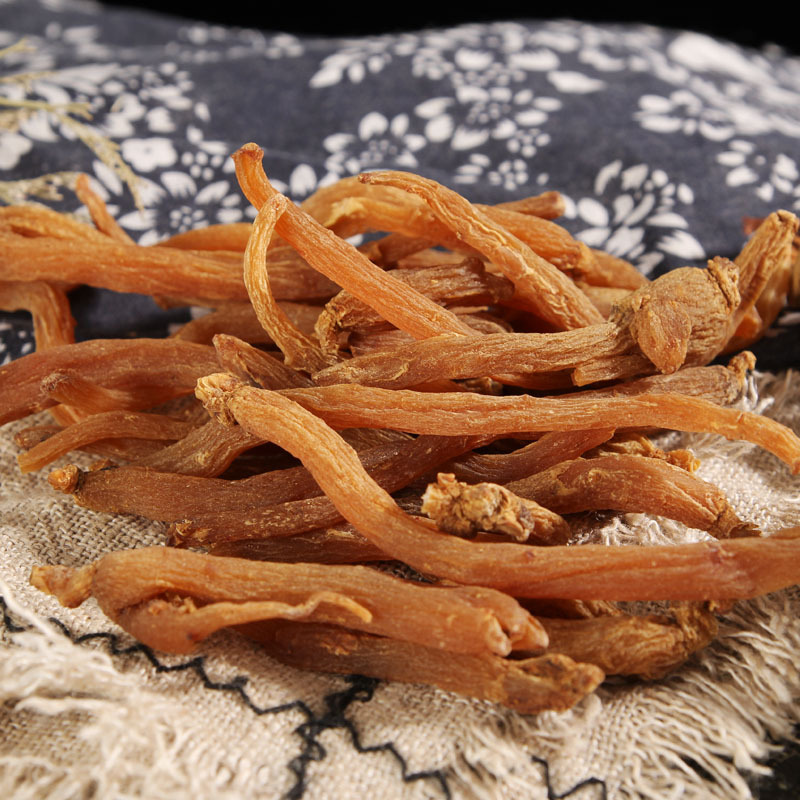 Red Ginseng Root Hong Shen 无糖红参 Dried Whole Root and Slices for Cooking and Decoction 500g specifications