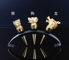 十二生肖红酒塞套装创意酒具酒店用品兽首属相金属礼品婚庆回礼