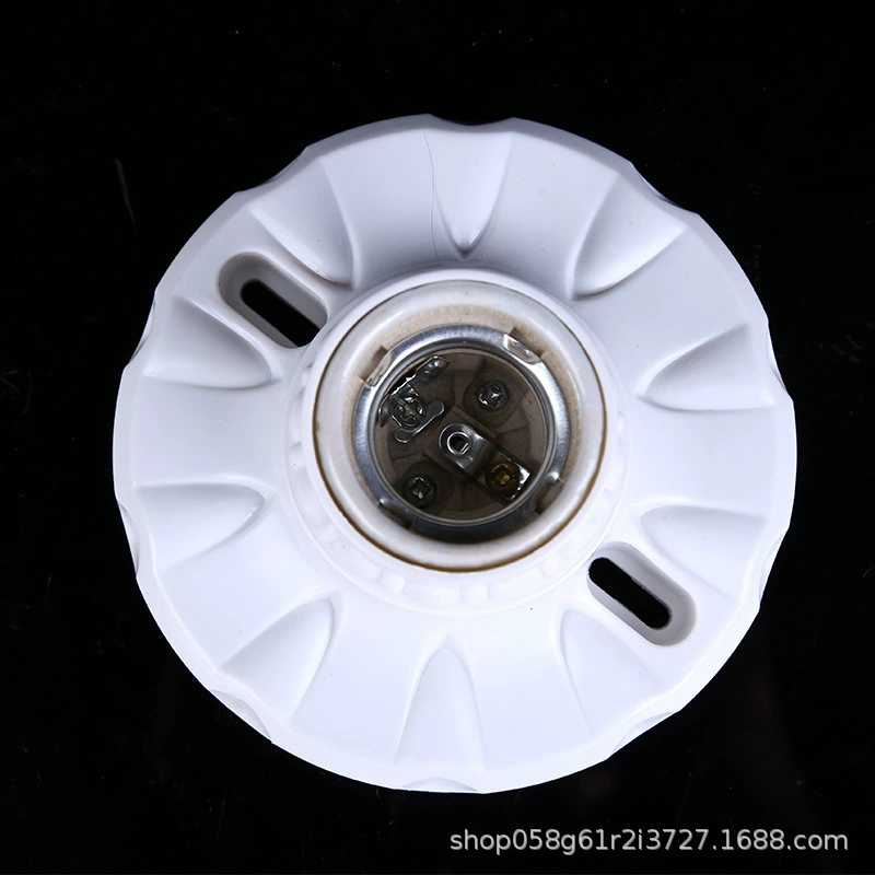 Фабрика оптом 808 круглый керамический держатель лампы Qi Xuan 220V держатель лампы 86 плоский материал ПК винт держатель лампы