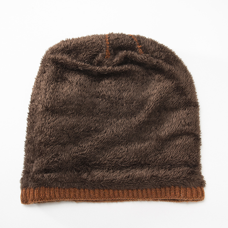 Gestrickte Samtwoll-beanie Für Damen Und Herren Mit Ohrenschutz_voghion.com