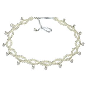 Fashionable Pearl Waist Chain for Women, 115cm Length, Single Circle, Sweet and Elegant