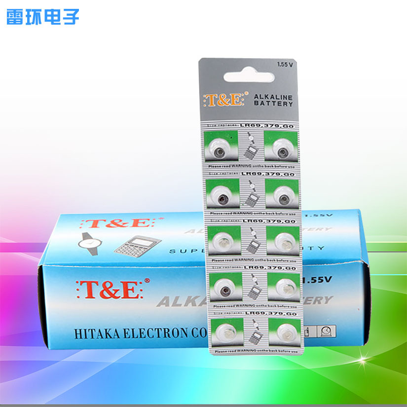 T&E二代AG0 LR521超薄纽扣电池 电子玩具手表电池 扣式电子电池