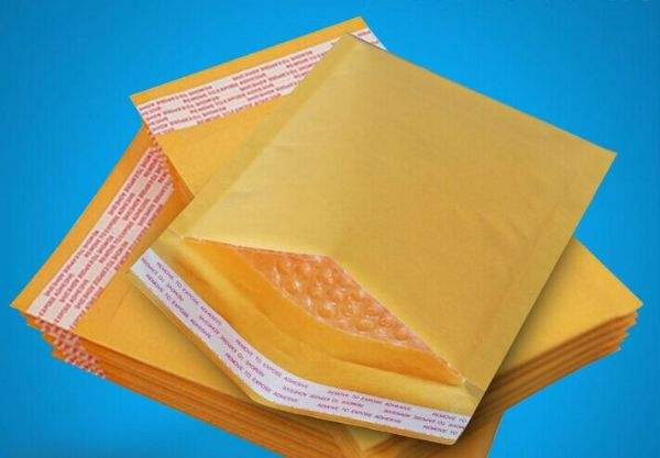 正天生产牛皮纸气泡袋可定做各种图案各种尺寸物流用