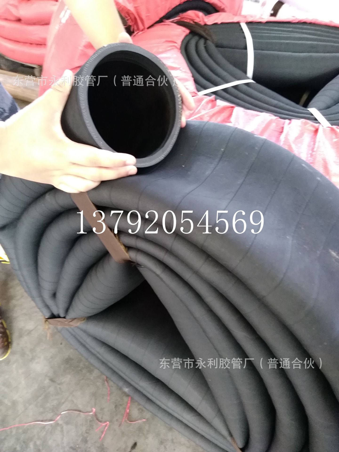 东营永利供应75mm-150mm耐磨排泥橡胶管 3寸-6寸耐用高压泥浆管