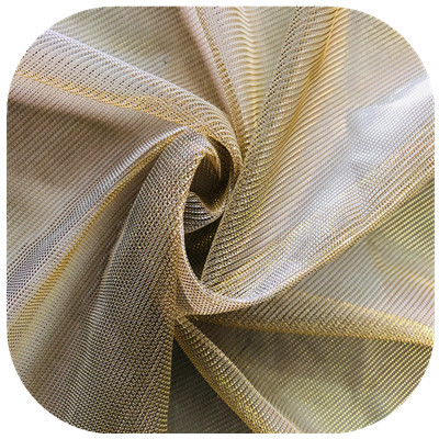 针织纬编全涤幻灯丝轻薄纱类网布半透明睡衣夏季连衣裙晚礼服面料