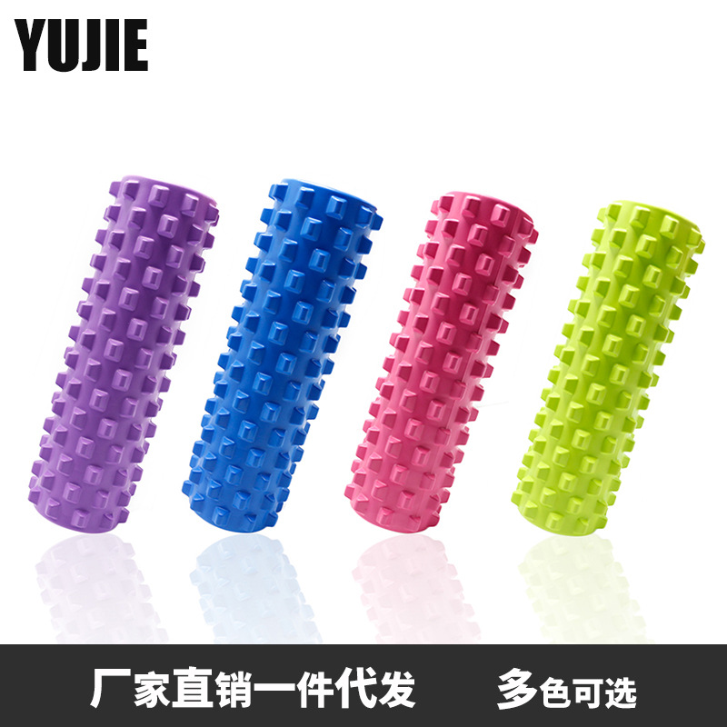 廠家直銷EVA空心月牙柱瑜伽柱空心泡沫軸平衡棒普拉提瑜珈軸