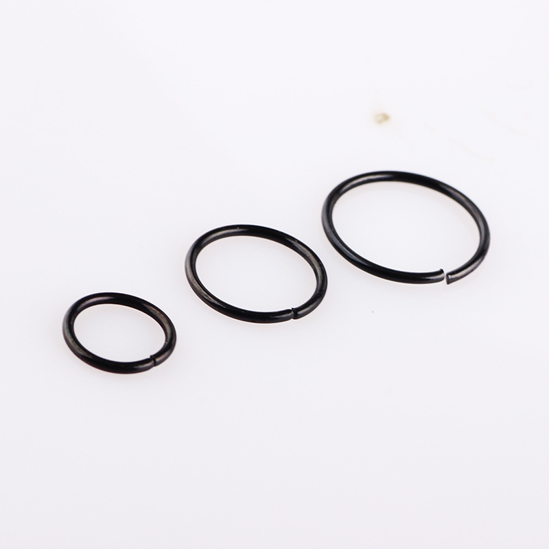 7 Color Nose Ring Round Piercing Jewelry - 36 Pcs Stainless Steel Set Wholesale detail image 7