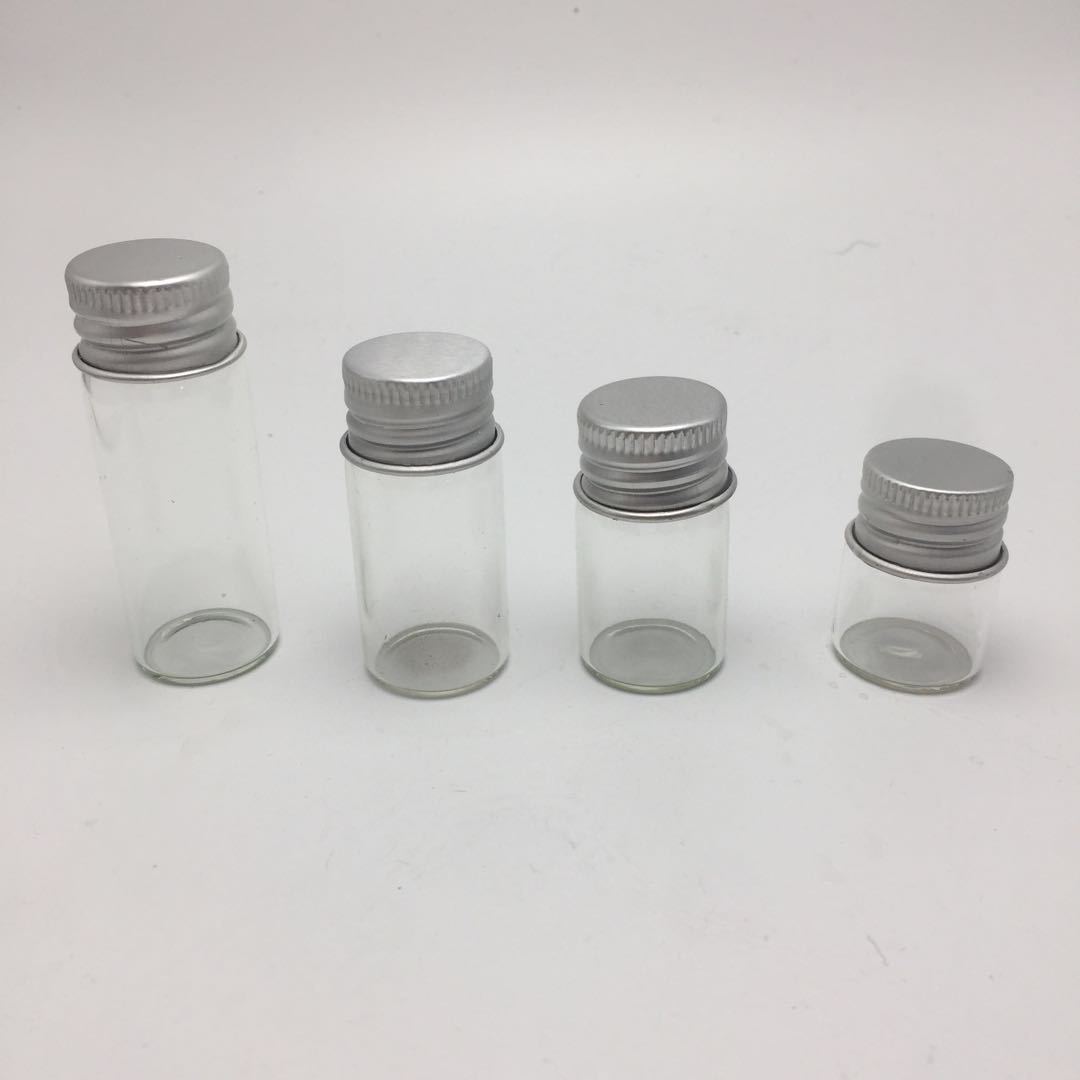 铝盖玻璃瓶 管制瓶 漂流许愿瓶 化妆品玻璃瓶 粉末液体分装瓶