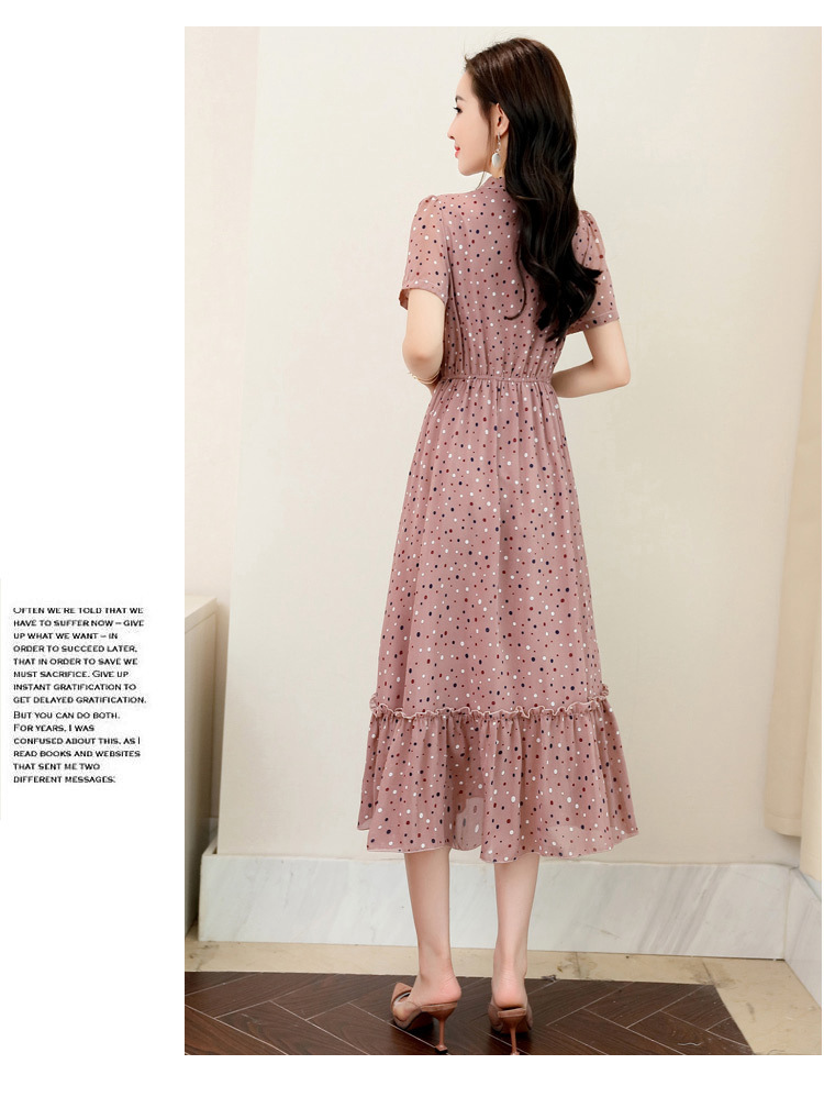 哥弟2018夏装新款女士连衣裙时尚蝴蝶结中长