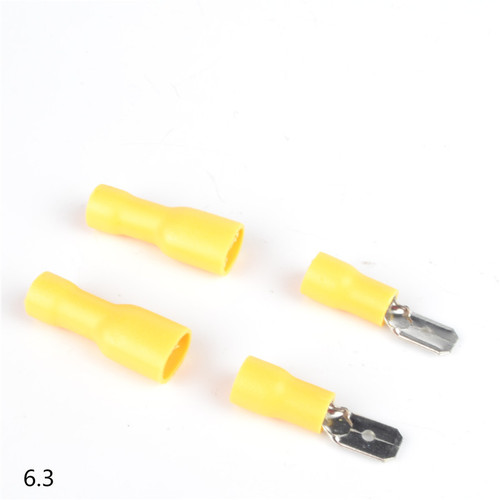 Bunker PVC fully insulated 6.3mm spring insert cold-pressed terminal block 1 set